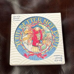 Mary Engelbreit Coaster Stones Christmas